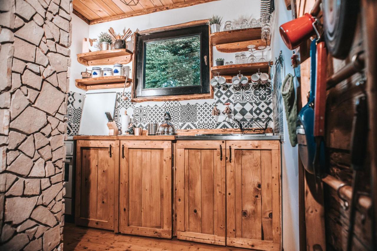 Koliba Sume Pjevaju - Robinzonski Smjestaj, Struja 12 V, Voda Iz Cisterne Chalet Mrkopalj
